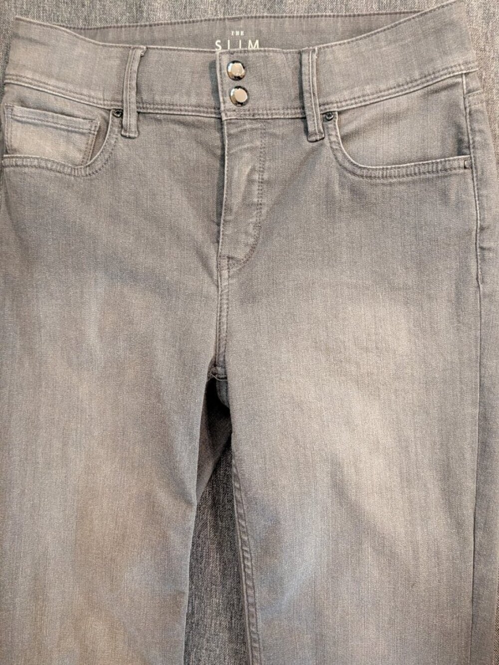 WHBM The Slim Grey High-rise Jeans